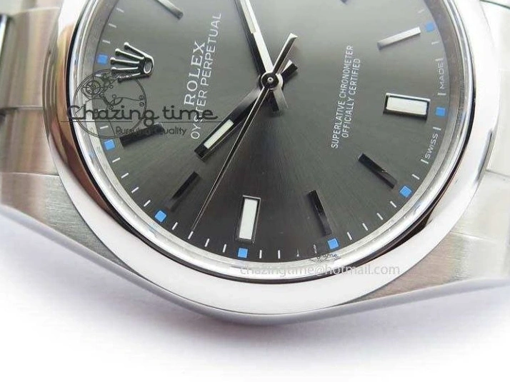 1219 Premium Oyster Perpetual 39mm 114300 JF 1:1 Best Edition Gray Dial On SS Bracelet SA 3795